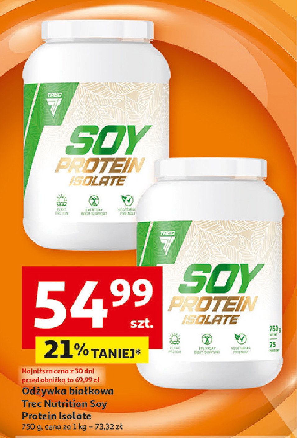 Odżywka białkowa soy protein Trec promocja w Auchan