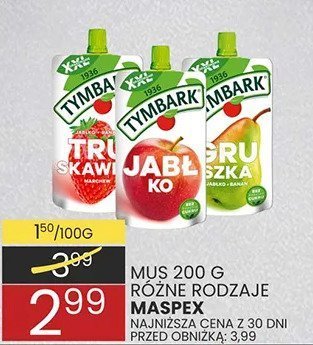 Mus 200 g różne rodzaje Maspex promocja w Wafelek