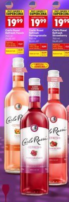 Wino Carlo Rossi Refresh Strawberry słodkie różowe promocja w Biedronka
