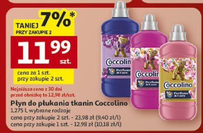 Płyn do płukania tkanin COCCOLINO SENSITIVE promocja w Auchan