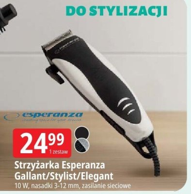 Strzyżarka Esperanza Gallant/Stylist/Elegant promocja w Leclerc