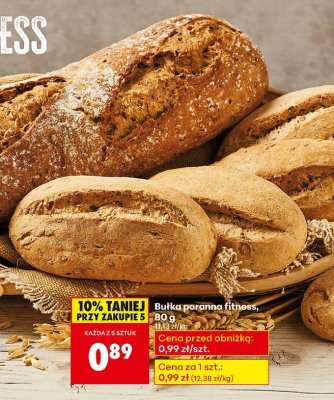 Bułka poranna fitness promocja w Biedronka