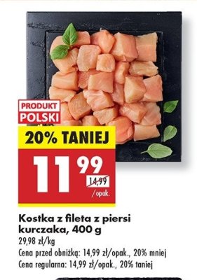 Kostka z fileta z piersi kurczaka promocja