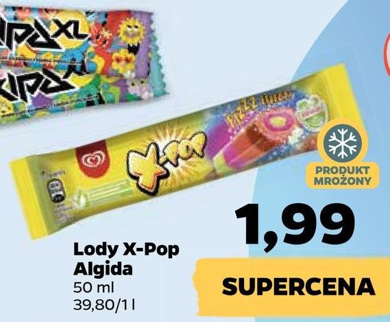 Lód x-pop ALGIDA MAX promocje