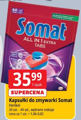 Kapsułki do zmywarki Somat Henkel promocja w Leclerc