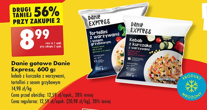 Tortellini z warzywami i sosem grzybowym Danie express promocja