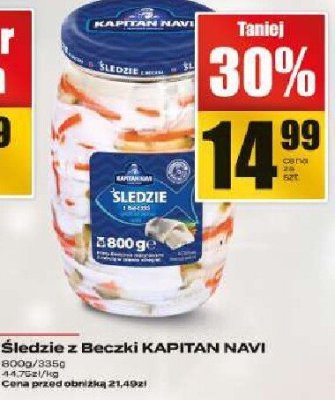 Śledzie z Beczki Kapitan Navi promocja w Supeco
