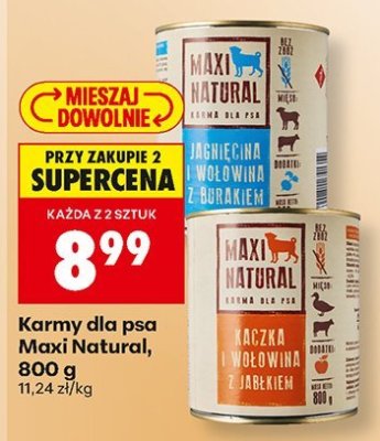 Karma dla psa 800 g promocja w Biedronka