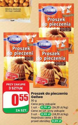 Proszek do pieczenia Gellwe promocja w Dino