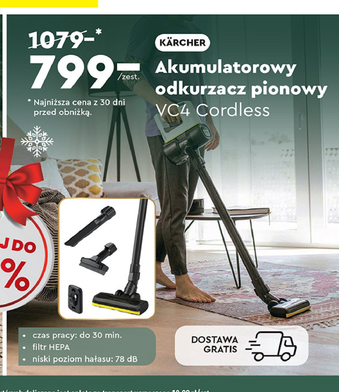 Odkurzacz vc4 cordles Karcher promocja w Biedronka