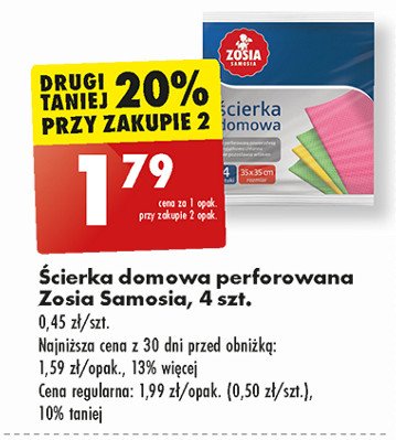 Ściereczki domowe perforowane Zosia samosia promocja