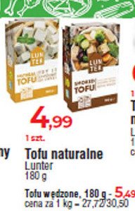 Tofu naturalne Lunter promocja