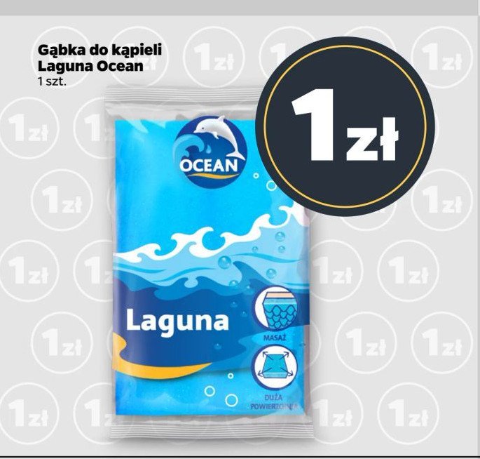 Gąbka do kąpieli laguna Ocean promocja w Netto