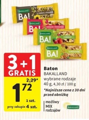 Baton 5 orzechów Bakalland ba! promocja