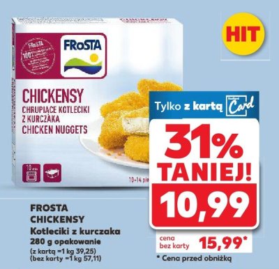 Kotleciki z kurczaka Chickensy promocja w Kaufland