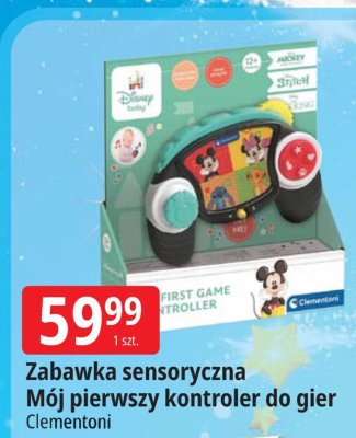 Zabawka sensoryczna Mój pierwszy kontroler do gier Clementoni promocja w Leclerc