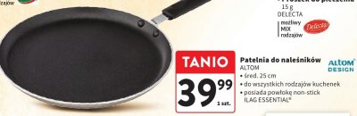 Patelnia do naleśników ALTOM DESIGN śred. 25 cm promocja w Intermarche