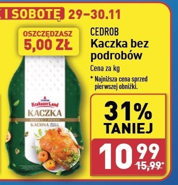 Kaczka bez podrobów Cedrob promocja