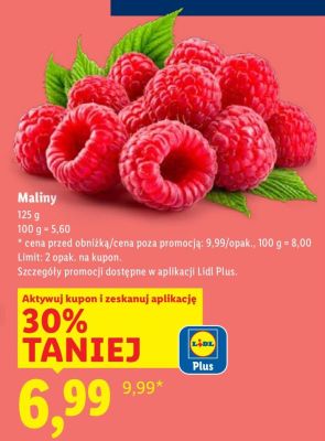 Maliny promocja w Lidl