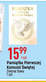 Pami膮tka i komunii 艣wi臋tej Zielona sowa promocja