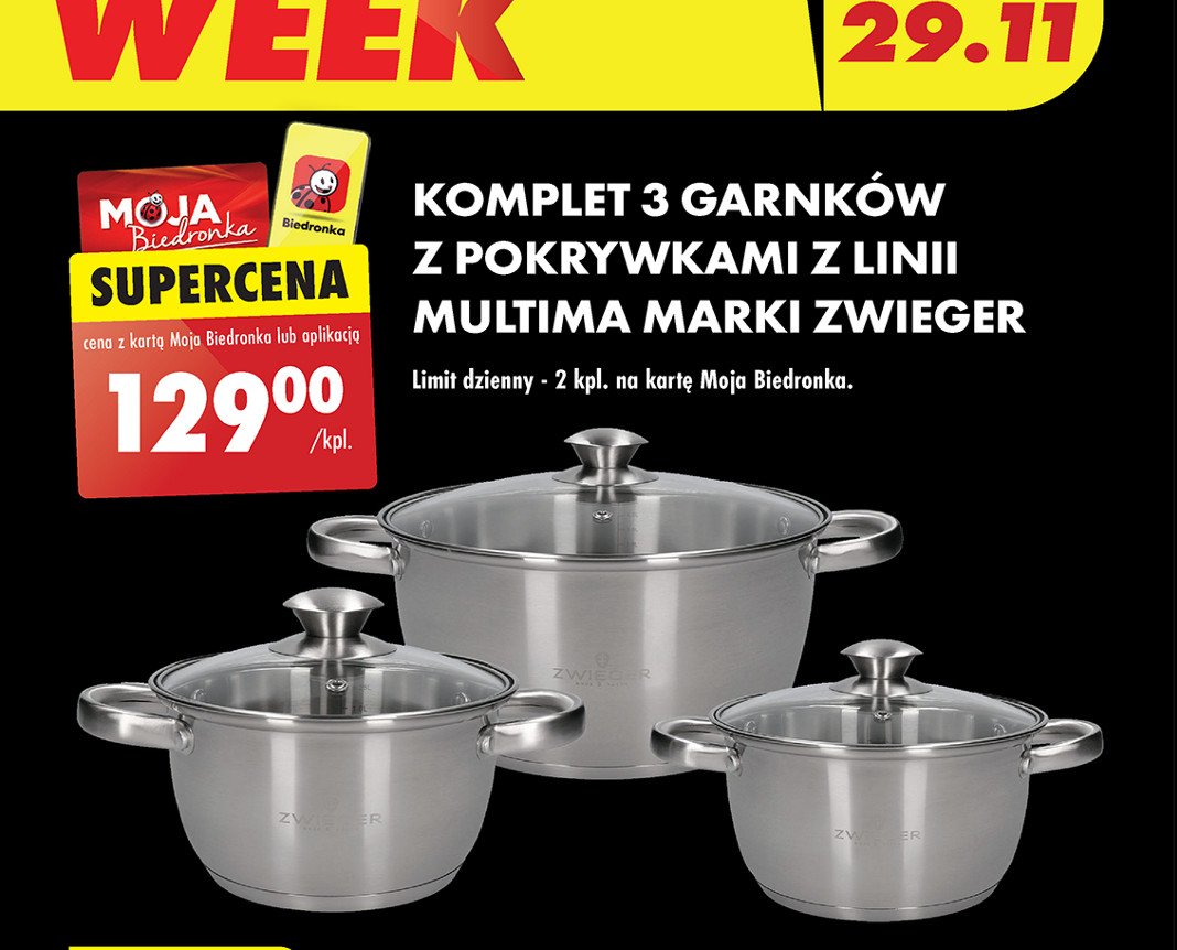 Komplet garnków multima Zwieger promocja