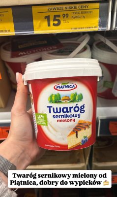 Twaróg sernikowy mielony promocja w Biedronka