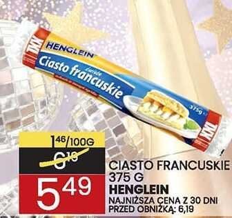 Ciasto francuskie Henglein promocja w Wafelek