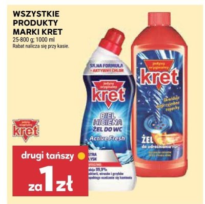 Wszystkie produkty marki Kret promocja w Stokrotka