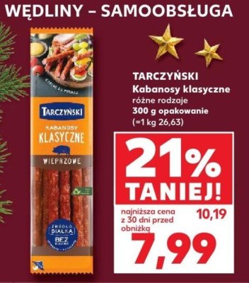 Kabanosy klasyczne różne rodzaje promocja w Kaufland