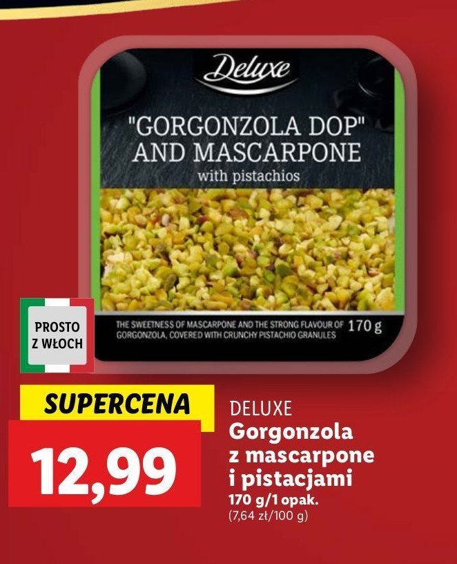 Gorgonzola mascarpone z pistacjami Deluxe promocja