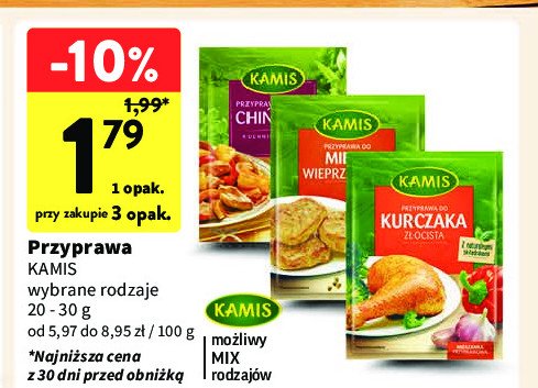 Przyprawa do mięsa wieprzowego Kamis promocja