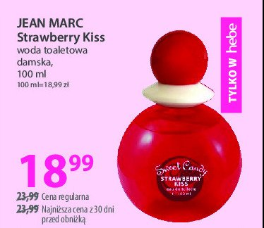 Woda toaletowa Jean marc sweet candy strawberry kiss promocja