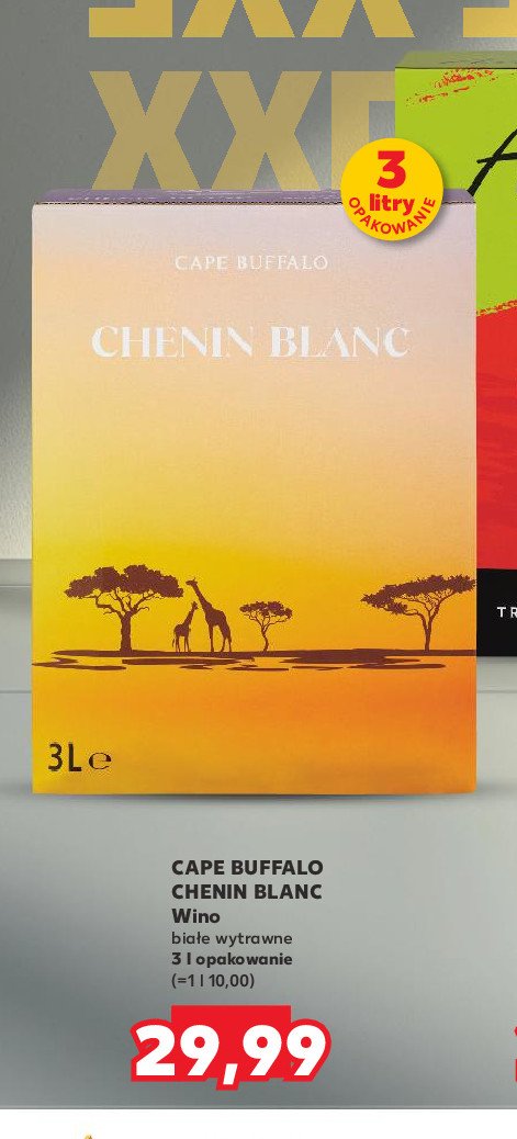 Wino Cape buffalo chenin blanc promocja w Kaufland