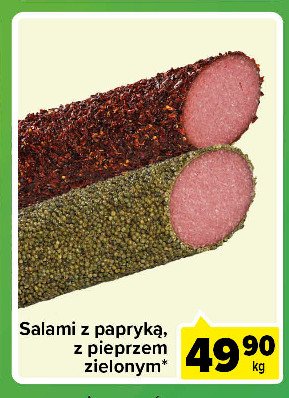 Salami z pieprzem zielonym promocja