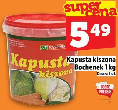 Kapusta kiszona Bochenek 1 kg promocja w TOPAZ