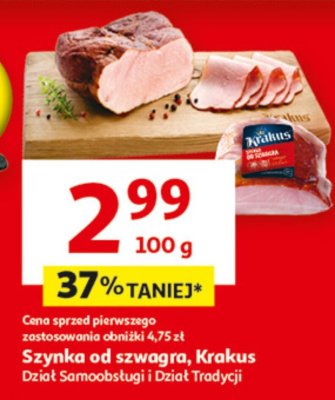 Szynka od szwagra Krakus, Dział Samoobsługi i Dział Tradycji promocja w Auchan