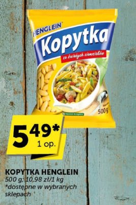 Kopytka Henglein promocja w Groszek