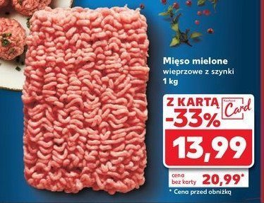 Mięso mielone wieprzowe z szynki promocja w Kaufland