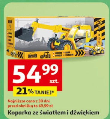 Koparka ze światłem i dźwiękiem promocja w Auchan