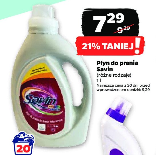 Płyn do prania color Savin promocja