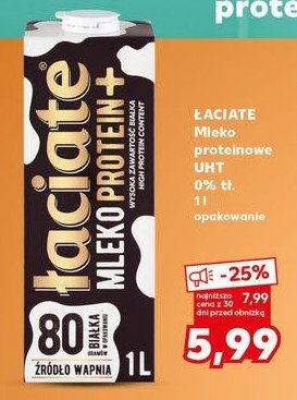 Mleko protein + 艁aciate promocja