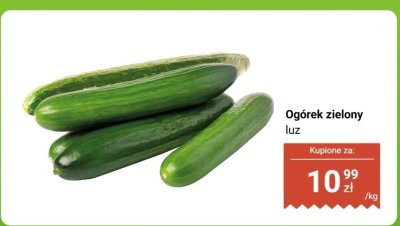 Ogórek zielony luz promocja w Dino