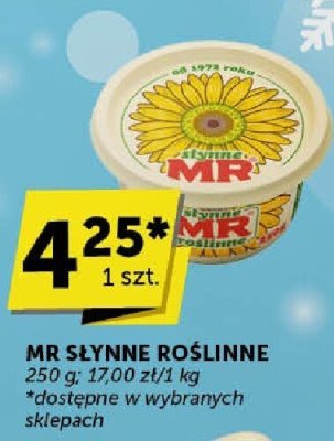 Margaryna MR Słynne Roślinne promocja w Groszek