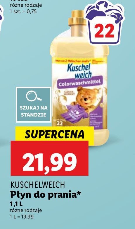 Płyn do płukania gold Kuschelweich promocja w Lidl