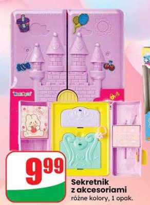 Sekretnik z akcesoriami promocja w Dino