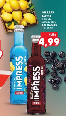 Koktajl Drink bordowy promocja w Kaufland