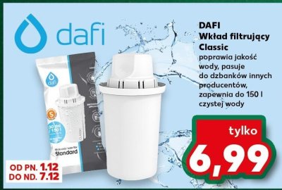 Wkład filtrujący Classic DAFI promocja w Kaufland