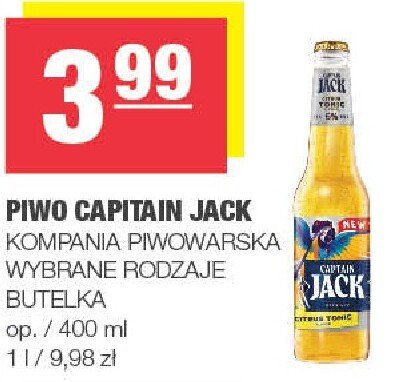 Piwo Capitain Jack Kompania Piwowarska promocja w SPAR