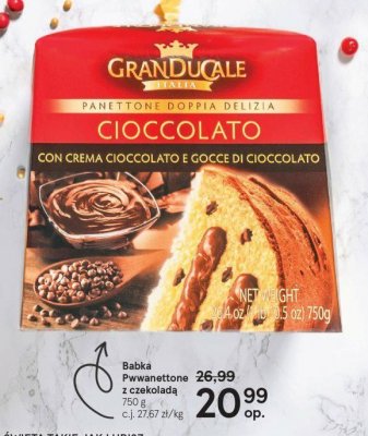 Babka w艂oska ciocolata Granducale promocja