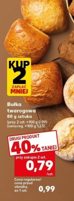 Bułka twarogowa 80 g promocja w Kaufland